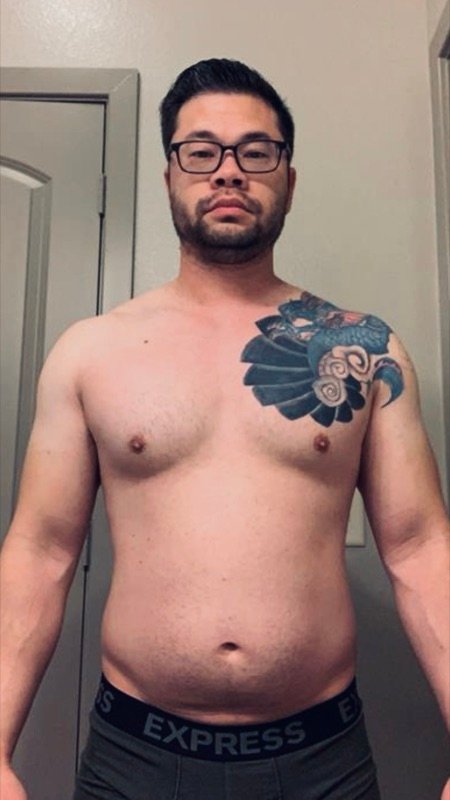 Andy before starting his fitness journey